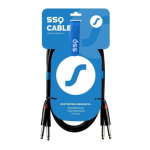 SSQ JMJM3 - 2x Jack mono 6,3 mm kaabel - 2x Jack mono 6,3 mm, 3 m