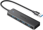 UGREEN 25851 USB 3.0 4-Pordiga Hub USB-A kuni 4xUSB Dokk / USB 3.2 Gen 1 (3.1 Gen 1) Type-A