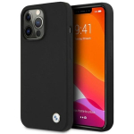 BMW BMHCP13LSILBK nahk seljaga &uuml;mbris Apple iPhone 13 Pro jaoks