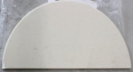 M&Uuml;&Uuml;DUD. TunaBone poolkuupitsa kivi, 190 mm Kamado jaoks 23/24tollist CHIPPED CORNER