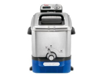 Tefal Oleoclean Pro frit&uuml;&uuml;r 3,5liitrit harjatud roostevaba teras/sinine