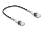 DeLOCK CAT 6a varjestamata paariskeeratud paar (UTP) 30cm must patch-kaabel
