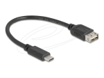 Delock USB Type-C kaabel 20cm must