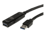 StarTech.com 32.8 ft Aktiivne USB 3.0 Laiendust&uuml;&uuml;p koos AC V&otilde;imsusadapteriga - Kaitstud - Mees to Nais USB USB 3.1 Gen 1 T&uuml;&uuml;p A (5Gbps) Laiendust&uuml;&uuml;...