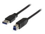 DELTACO USB3-130 USB-kaabel 3m must