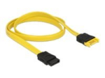 DeLOCK Serial ATA pikenduskaabel Kollane 70cm