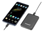 Intenso XS10000 10000mAh power bank koos 1x USB-A ja 1x USB-C must