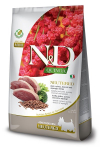 FARMINA N&D Quinoa Dog Duck, Broccoli, Asparagus Neutered Adult Mini - kuiv koeratoit - 2.5 kg