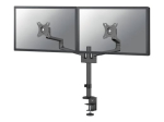 Neomounts Desk Mount DS60-425BL2 Monitor Arm Adjustable Height, Rotate, Tilt, Swivel 17-27 " Maximum weight (capacity) 8 kg Black