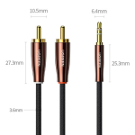 UGREEN AV170 Kaabel 2xRCA - 3.5mm pistikud 2m AU pistikud