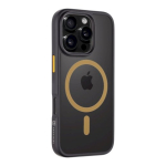 Taktikaline MagForce Hyperstealth 2.0 kaitseklaas iPhone 16 Pro jaoks / must/kollane