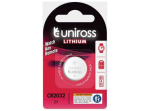 Uniross CR2032 liitiumnuppaku, 1 pakk
