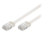Goobay 15m CAT 6 Flat U/UTP Vask RJ45 Kaabel Valge