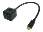 TECHly HDMI M kuni 2 x HDMI F video/heli jagaja kaabel
