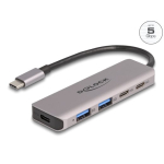 DeLock USB-C 4-porti hub v&auml;lis vooluallikaga 5Gbps