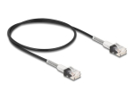 DeLOCK CAT 6a varjestamata paariskeeratud paar (UTP) 50cm must patch-kaabel