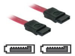 DeLOCK SATA kaabel Punane 50cm