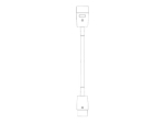 Bachmann Power IEC 60320 C20 kuni IEC 60320 C19 pikenduskaabel must