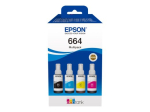 Epson 664 EcoTank 4-v&auml;rviline komplekt Epson C13T66464A 664 EcoTank 4-v&auml;rviline komplekt Tintpatk Must, kollane, ts&uuml;aan, magenta