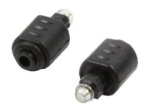 LogiLink Toslink Adapter Digitaalse Audio Adapter Must