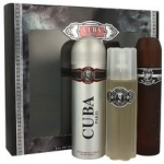 Cuba Black Gift Set 100 ml EDT, After Shave Cuba Black 100 ml and deospray Cuba Black 200 ml 100ml