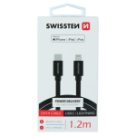 Swissten Tekstiilne USB-C - Lightning MFi Andme- ja laadimiskaabel 1.2m