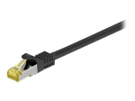 goobay CAT 7 SFTP, PiMF 50cm Paika kaabel Must