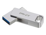PNY Duo-Link 64GB USB 3.2 Gen 1 / USB-C USB Stick Gray