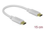 Delock USB Type-C Kaabel 15cm Valge