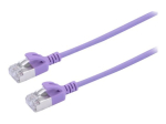 Prokord Slim CAT 6a U/FTP 1m Lilla V&otilde;rgukaabel