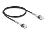 DeLOCK CAT 6a varjestamata paariskeeratud paar (UTP) 1m must patch-kaabel