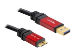 Delock 3m Premium USB-kaabel must