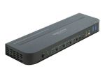 DeLock DisplayPort 1.4 KVM 8K 30 Hz USB 3.0 ja audio KVM/audio/USB l&uuml;liti lauakompuuter