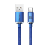 Baseus CAJY000403 Crystal Shine Series andmekaabel USB - USB-C 100W 1,2m / sinine