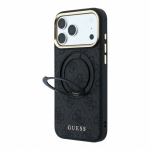 Guess PU 4G r&otilde;ngasjalgaga MagSafe &uuml;mbris iPhone 18 Pro Max jaoks / must