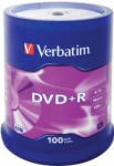 Verbatim Black DVD+R AZO  4.7GB 16x 100 tk, Spindle