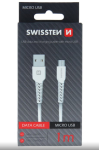Swissten Basic kiirlaadimise kaabel 3A Micro USB andme- ja laadimiskaabel 1m valge