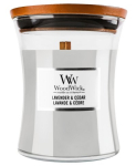 Woodwick Lavender & Cedar k&uuml;&uuml;nal 275 g