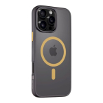 Taktikaline MagForce Hyperstealth 2.0 kaitseklaas iPhone 16 Pro Max jaoks / must/kollane