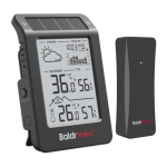 BALDRTHERM B0596WT2H2P-V1 P&auml;ikesepatareiga ilmajaam (must)