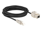 DeLOCK CAT 6a S/FTP 5m v&otilde;rgu pikenduskaabel must/h&otilde;bedane