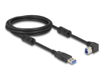 DeLOCK paremal nurga all USB-A kuni USB-B kaabel 2m must