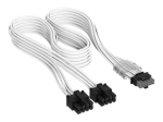 CORSAIR 16-pin kuni 8-pin PCI Express toitekaabel - valge