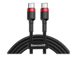 Baseus Cafule USB Type-C kaabel 1m must punane