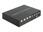 DeLock 4 in 1 multivaatamise KVM/audio/USB l&uuml;liti lauakompuuter