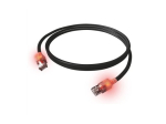EasyLan DualBoot LED CAT 6a S/FTP, PiMF Sort Patch Kabel