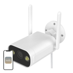 MOES WCM-JD-T1 3MP v&auml;listingimustes kasutatav Wi-Fi IP-kaamera
