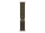 APPLE 49mm Dark Olive Alpine Loop - Medium - Natural Titanium Finish Apple