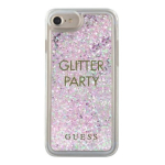 Guess GUHCP7GLUQPU Liquid Glitter Party Hard Case iPhone 6/7/8/SE 2020 / SE 2022 jaoks / lilla