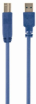 Gembird CCP-USB3-AMBM-6 USB 3.0 A kuni B kaabel 1.8m / sinine